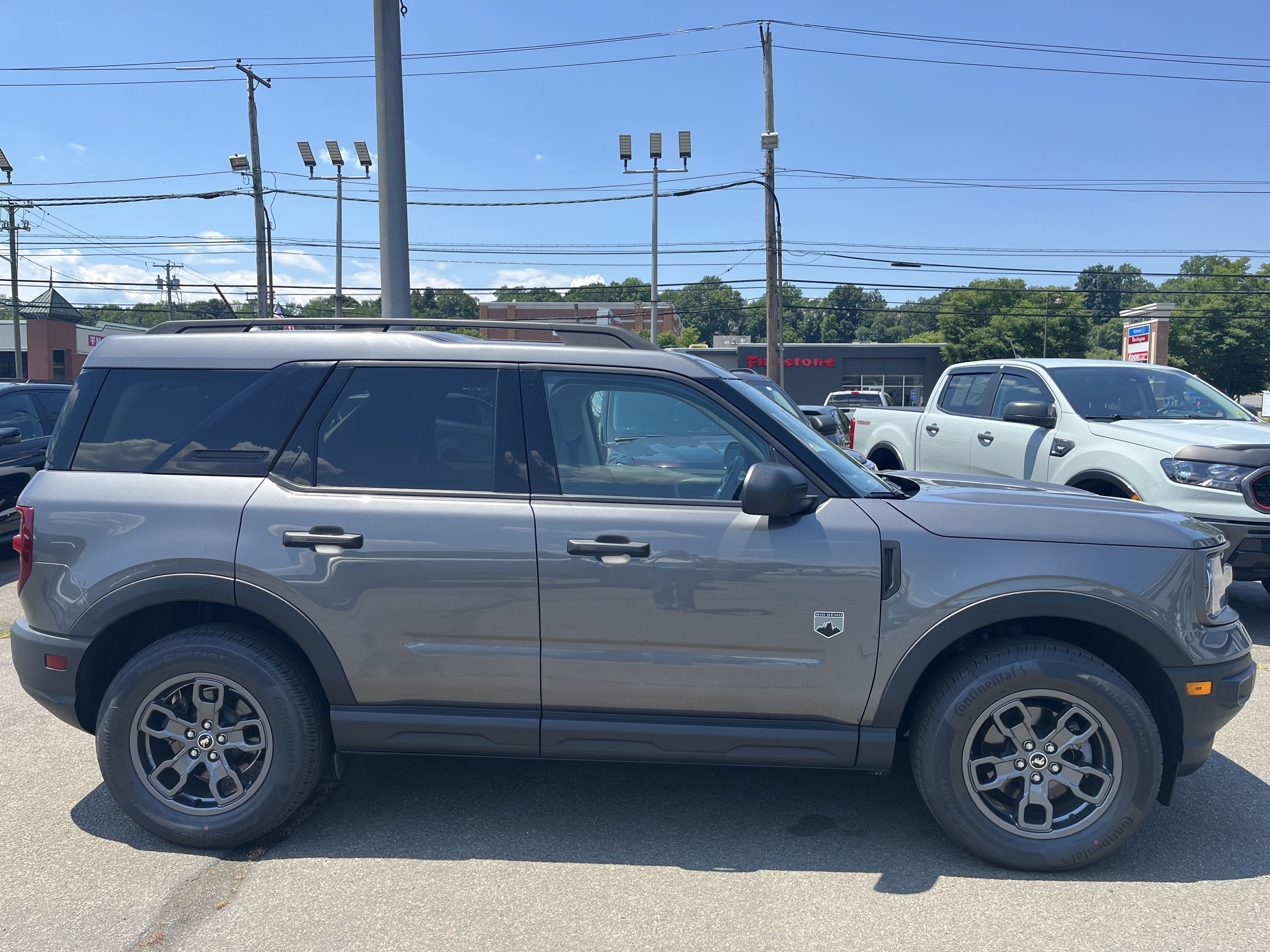 2023 Ford Bronco Sport Big Bend in Carbonized — front three-quarter view