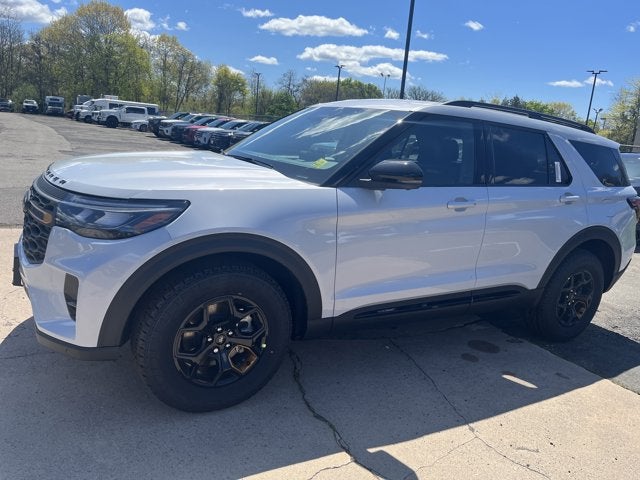 2026 Ford Explorer Tremor in Space Wht Met — front three-quarter view