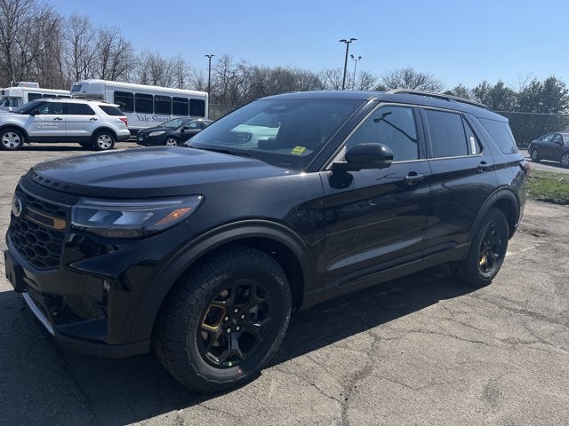 2026 Ford Explorer Tremor in Agate Blk — front three-quarter view