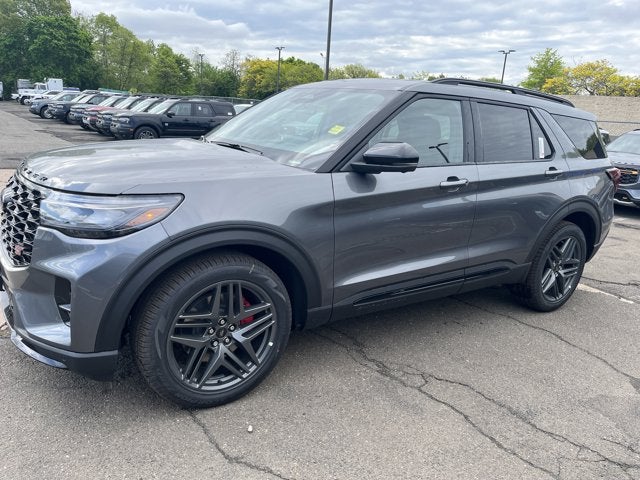 2026 Ford Explorer ST in Carbonized Gry — front three-quarter view