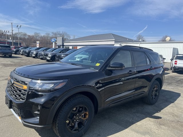2026 Ford Explorer Tremor in Agate Blk — front three-quarter view