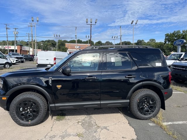 2025 Ford Bronco Sport Badlands in Shadow Blk — front three-quarter view